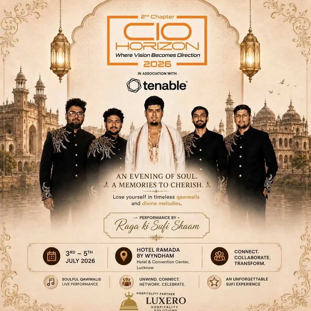 CIO Horizon 2026 poster — Sufi evening at Ramada Lucknow